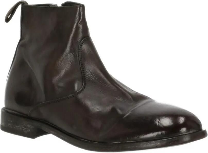 Moma zip-fastening leather boots Bruin - Foto 4