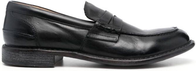 Moma Leren loafers Zwart