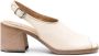 Moma Slingback sandalen met vierkante neus Beige - Thumbnail 1