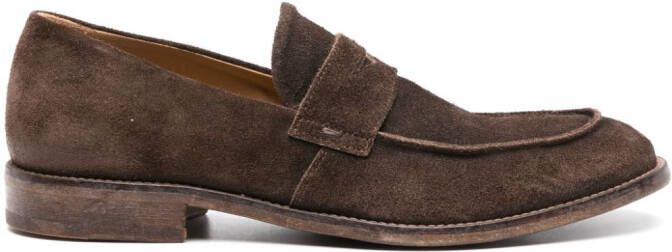 Moma Suède penny loafers Bruin