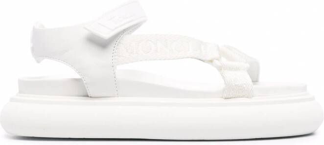 Moncler Catura sandalen met klittenband Wit