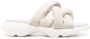 Moncler Slippers met gekruiste bandjes Beige - Thumbnail 1