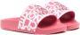 Moncler Enfant Slofjes met logoprint Roze - Thumbnail 1