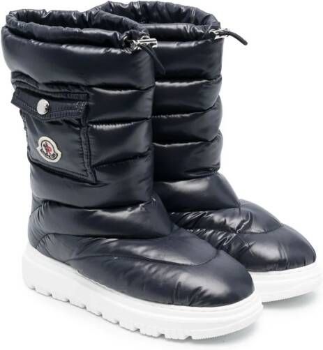 Moncler Enfant Snowboots met logopatch Blauw