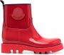 Moncler Enkellaarzen met logopatch Rood - Thumbnail 1