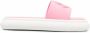 Moncler Jeanne slippers met logo-reliëf Roze - Thumbnail 1
