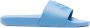 Moncler Slippers met logo-reliëf Blauw - Thumbnail 1