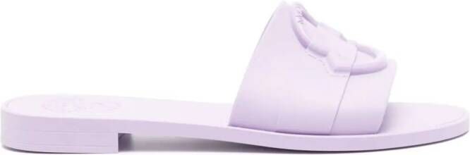 Moncler Mon slippers met logo-reliëf Paars