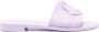 Moncler Mon slippers met logo-reliëf Paars - Thumbnail 1
