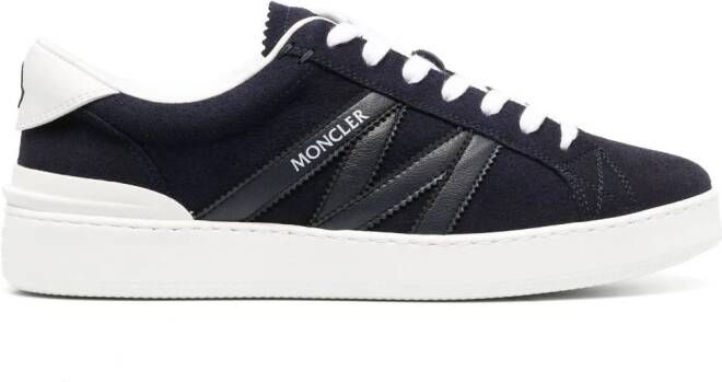 Moncler Monaco sneakers met vlakken Blauw