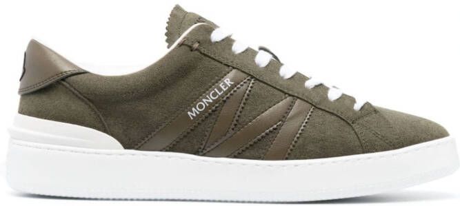 Moncler Monaco sneakers met vlakken Groen