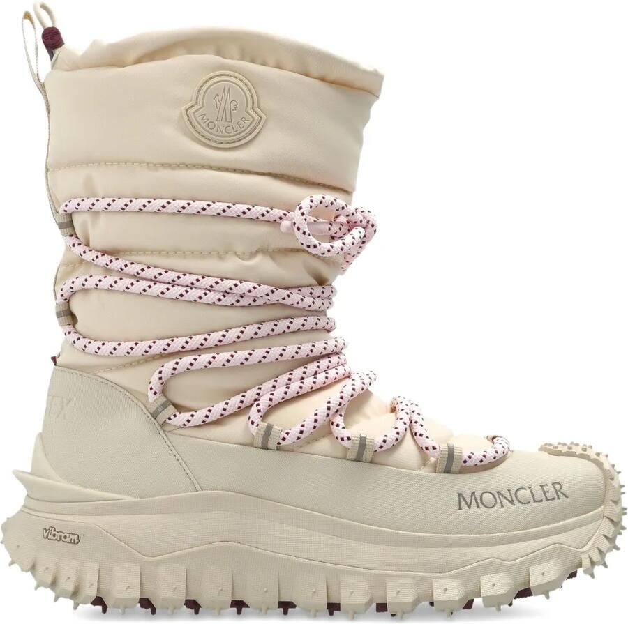 Moncler 45 mm Trailgrip veterlaarzen Beige