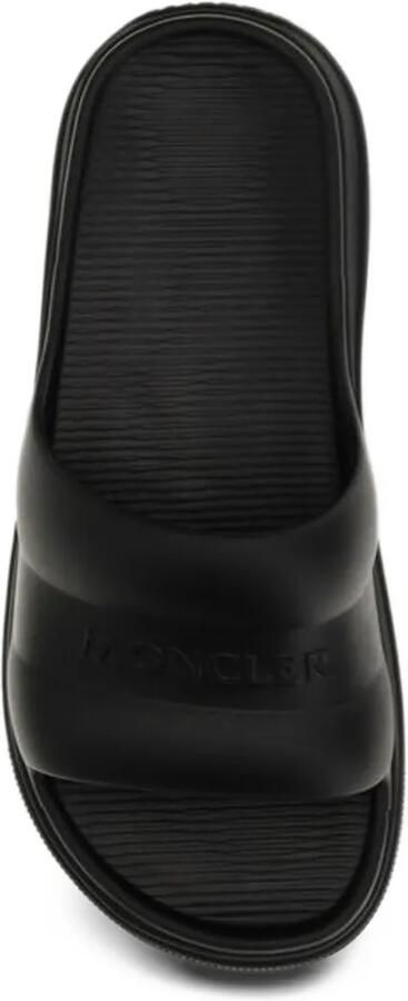 Moncler Altive logo-embossed platform slides Zwart - Foto 2