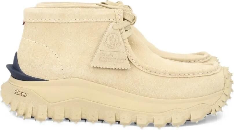 Moncler + Clarks Originals trailgrip Wallabee GTX suede boots Beige