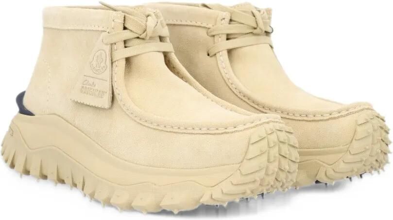 Moncler + Clarks Originals trailgrip Wallabee GTX suede boots Beige - Foto 4
