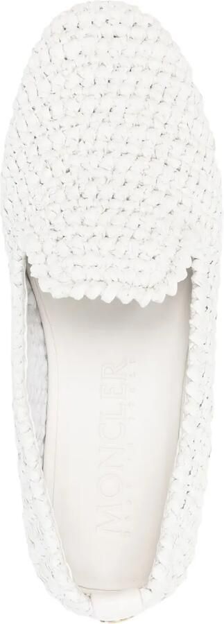Moncler Geweven slippers Wit - Foto 3