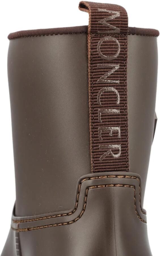 Moncler Kickstream enkellaarzen met logo-patch Bruin - Foto 4
