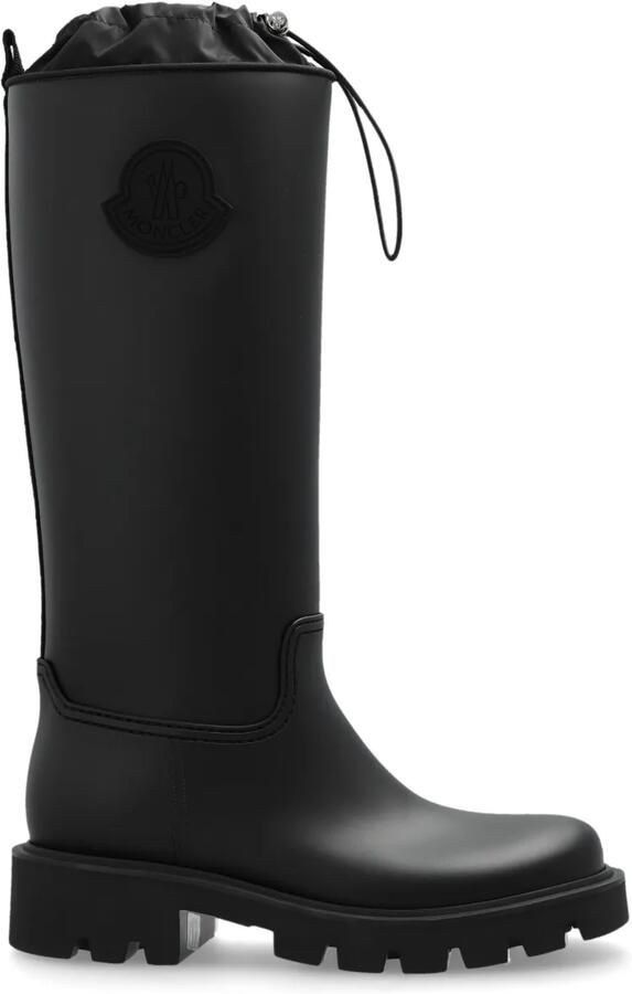 Moncler Kickstream rubberen regenlaarzen Zwart