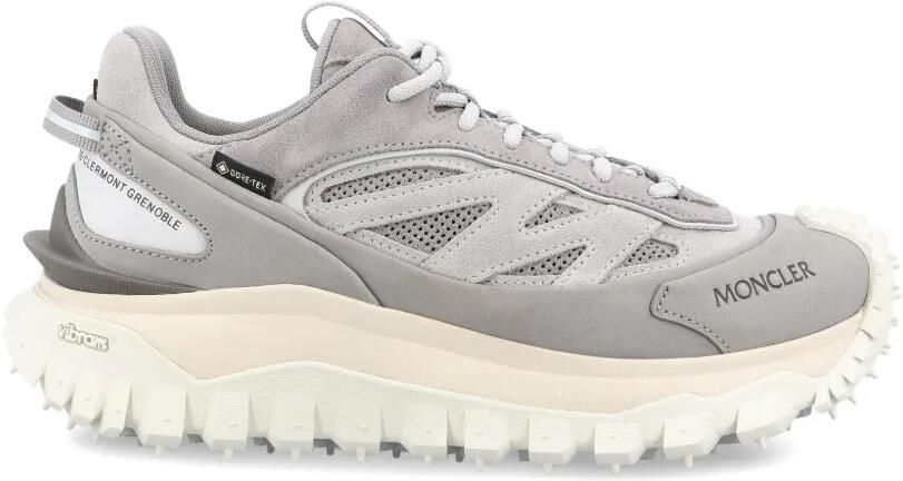 Moncler Leren sneakers met vlakken Grijs
