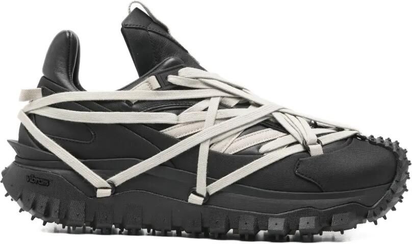 Moncler Leren sneakers Zwart