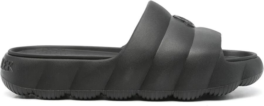 Moncler Lilo slippers Zwart