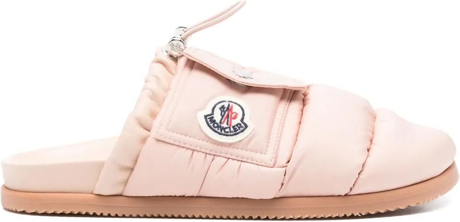 Moncler Mon Pocket platte muiltjes Roze