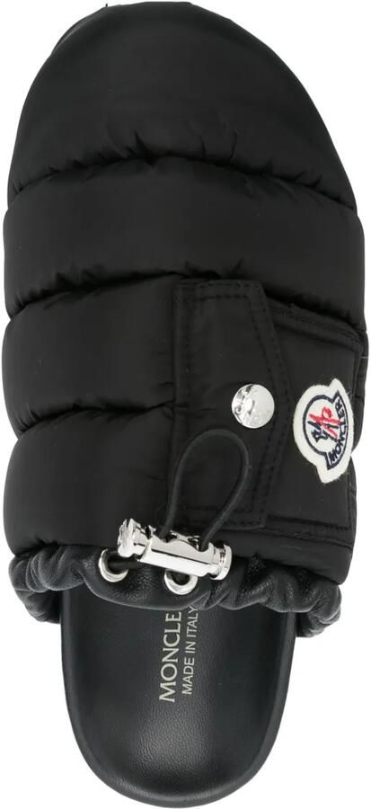 Moncler Mon Pocket slippers Zwart - Foto 4