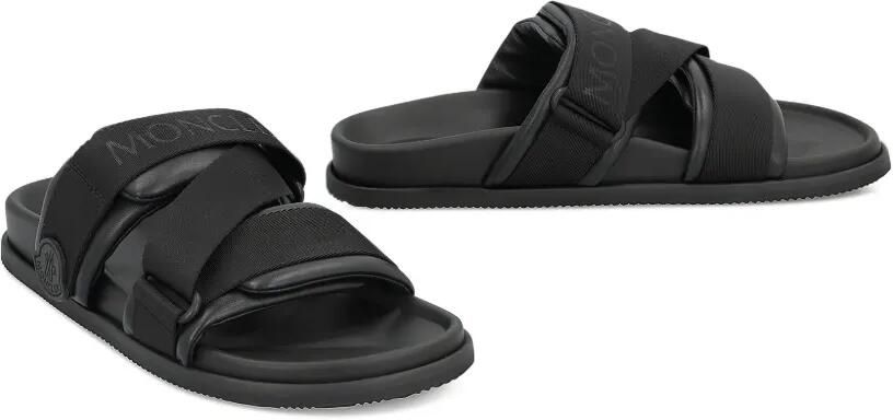 Moncler Mon Summer leren sandalen met dubbele bandjes Zwart - Foto 2