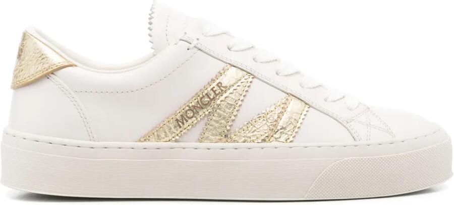 Moncler Monaco2 suède sneakers Beige