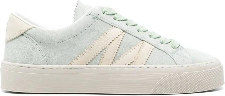 Moncler Monaco2 suède sneakers Groen
