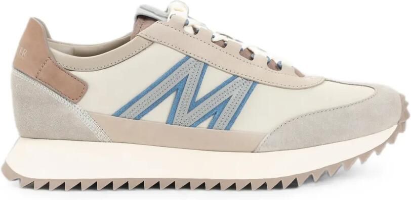 Moncler Pacey2 suède en nubuck sneakers Beige