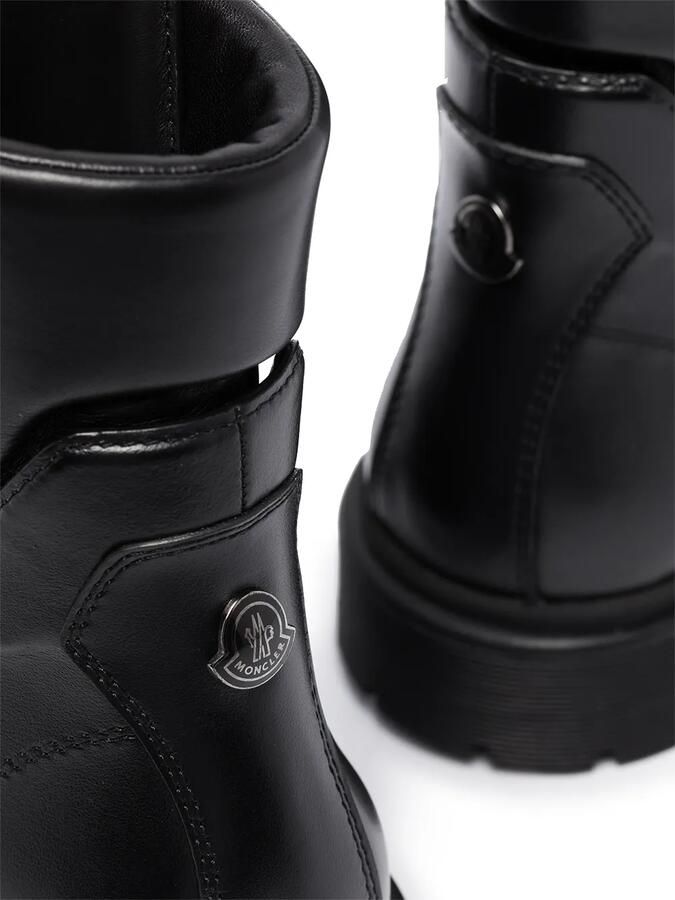 Moncler Patty leren enkellaarzen Zwart - Foto 2