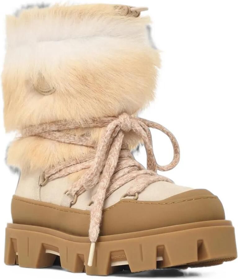 Moncler Peak Apres faux-fur suede boots Beige - Foto 2