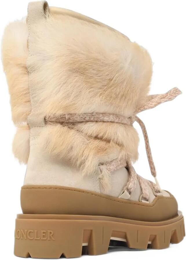 Moncler Peak Apres faux-fur suede boots Beige - Foto 3