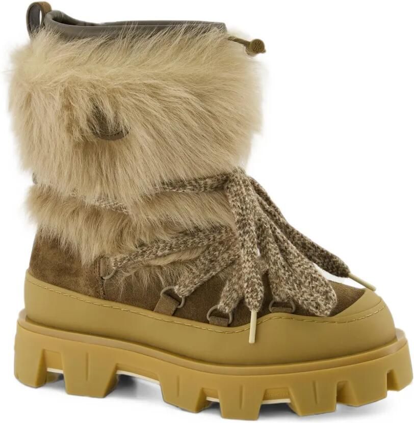 Moncler Peak Après shearling & suede boots Bruin - Foto 5