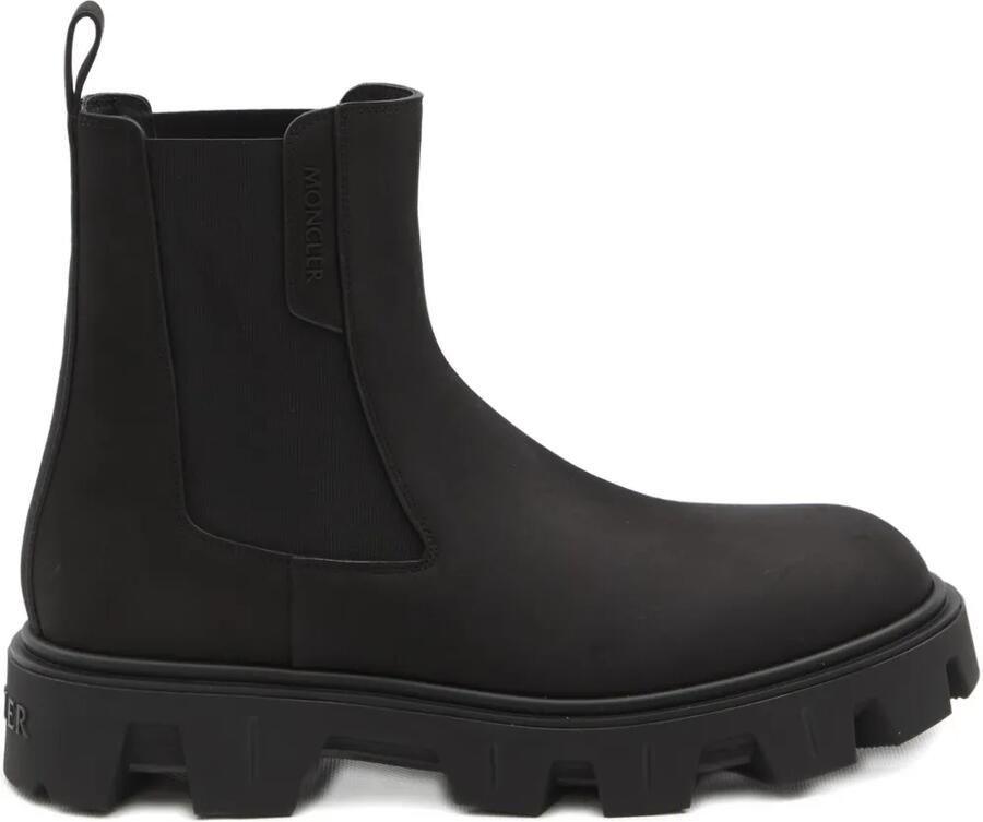 Moncler Peak City laarzen met elastisch vlak Zwart