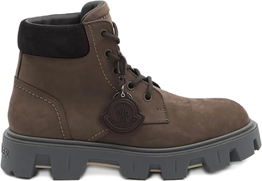 Moncler Peak City wandellaarzen met veters Bruin