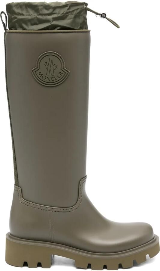 Moncler Regenlaarzen met logo Groen