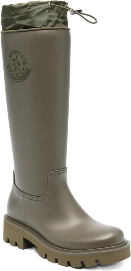 Moncler Regenlaarzen met logo Groen - Foto 3