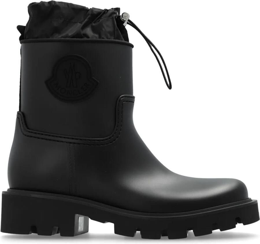 Moncler Slip-on enkellaarzen met chunky zool Zwart