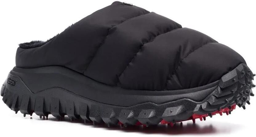 Moncler Slippers gevoerd met imitatiebont Zwart - Foto 2