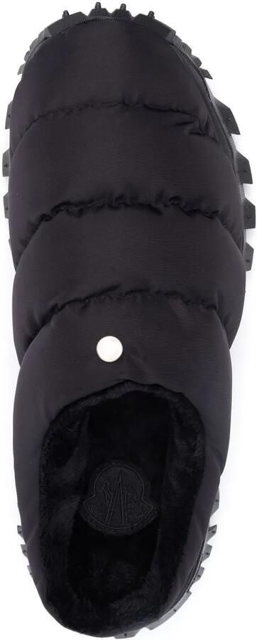 Moncler Slippers gevoerd met imitatiebont Zwart - Foto 4