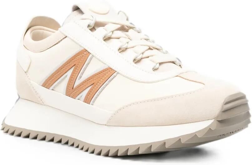 Moncler Sneakers met gekartelde zool en logo-patch Beige - Foto 3