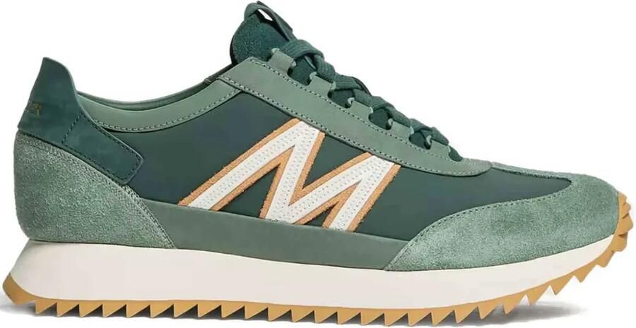 Moncler Sneakers met suède vlakken Groen
