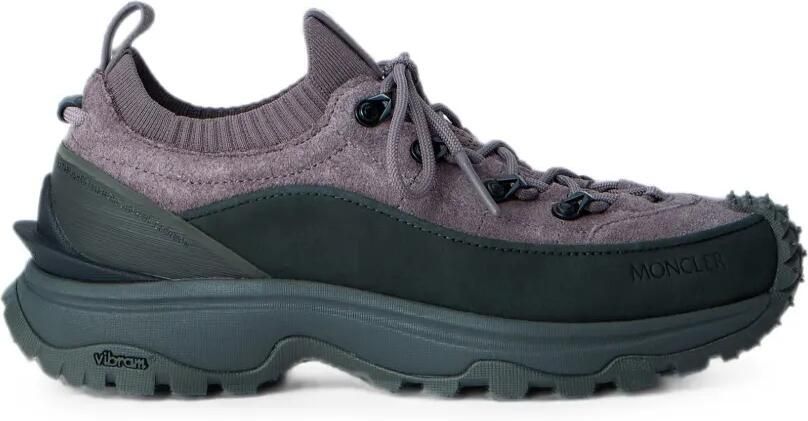 Moncler Trailgrip Lite3 nubuck en suède sneakers Paars