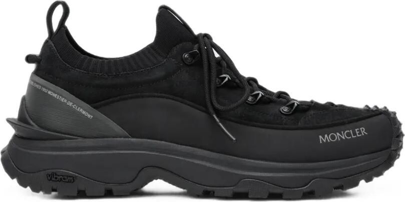 Moncler Trailgrip Lite3 suède sneakers Zwart