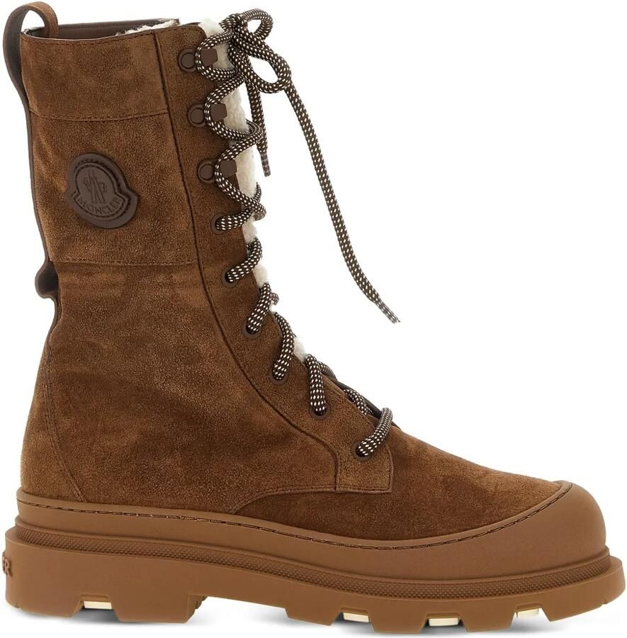 Moncler Vera High lammy veterlaarzen Bruin