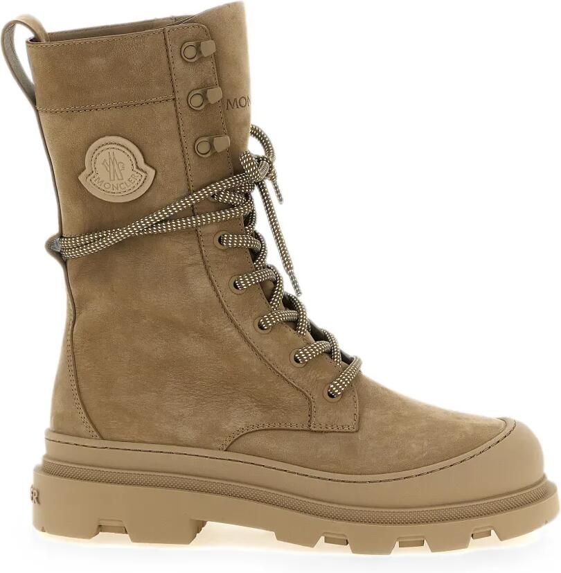 Moncler Vera High nubuck veterlaarzen Beige