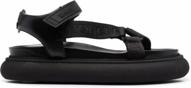 Moncler Sandalen met klittenband Zwart