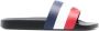 Moncler Slippers met logo-reliëf Blauw - Thumbnail 1
